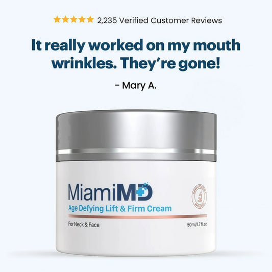 MiamiMD Age-Defying Lifting & Firming Face Cream for Women - Lift & Firm for Anti Aging, Wrinkle Reducer & Hydrating Moisturizer for Smooth, Radiant Skin, Tightening Cream for Face & Neck – 1.7oz